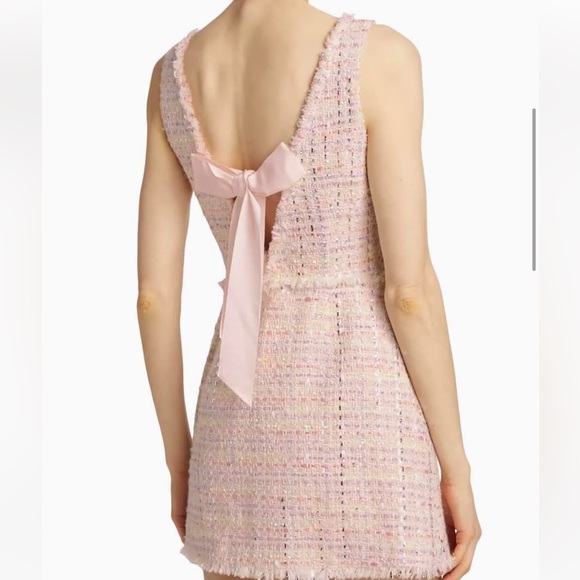 NWT LoveshackFancy Tweed MODA Dress in Birthday Cake-8 - Picture 3 of 4